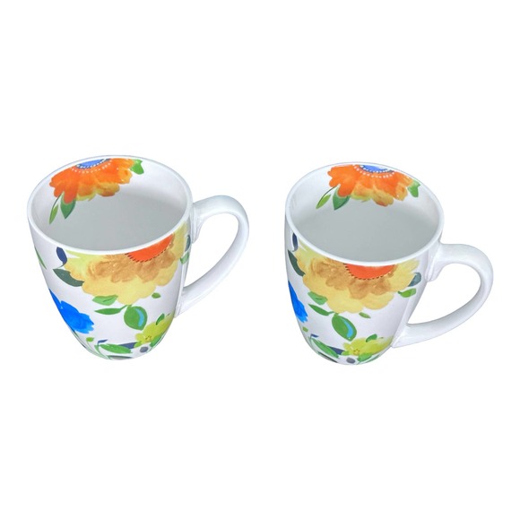 Mikasa Provence Garde Coffee Mugs Floral Tea Cups by Kim Parker - Picture 4 of 11